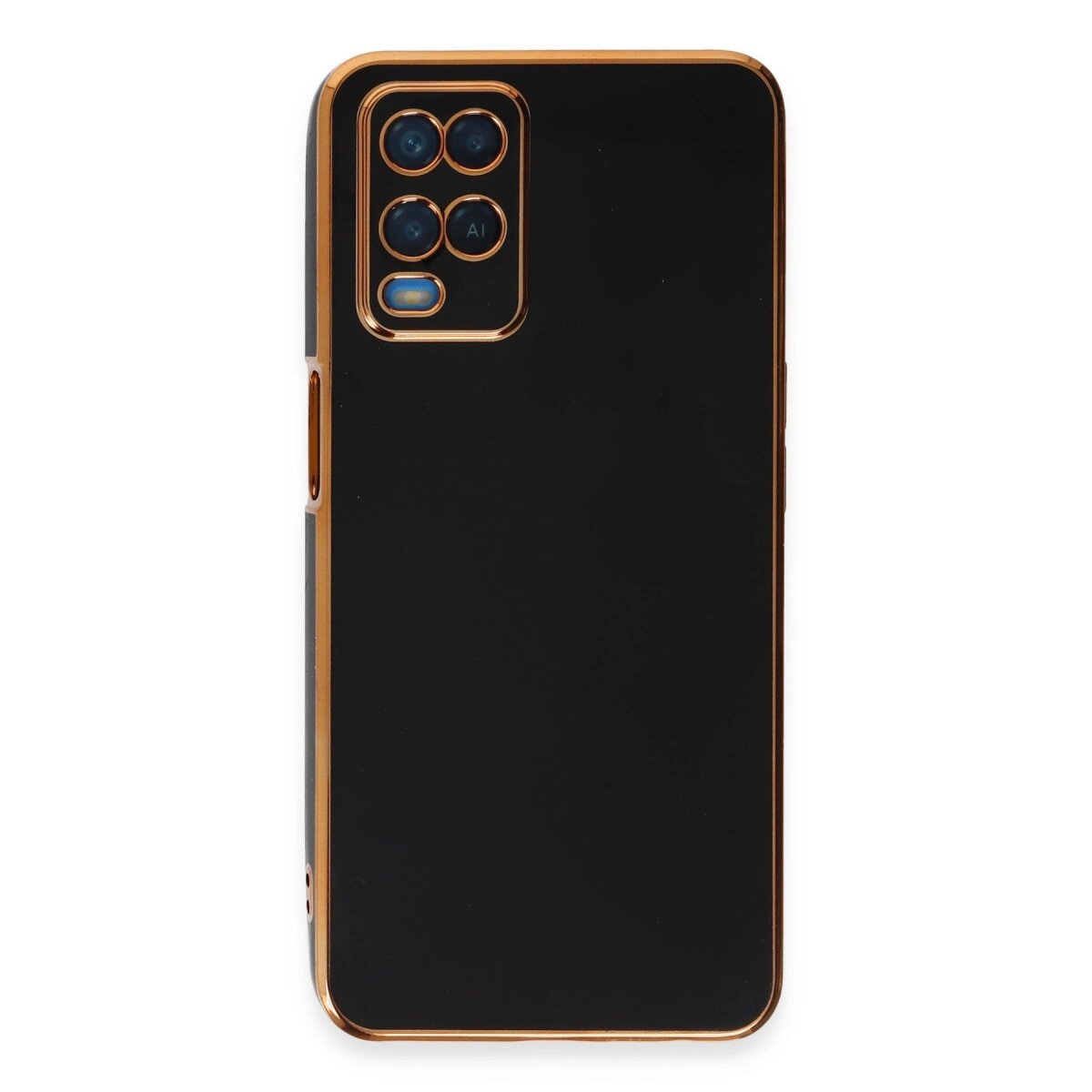 Oppo A54 4g Kılıf Volet Silikon - Siyah Oppo A54 4g Kılıf Volet Silikon - Siyah