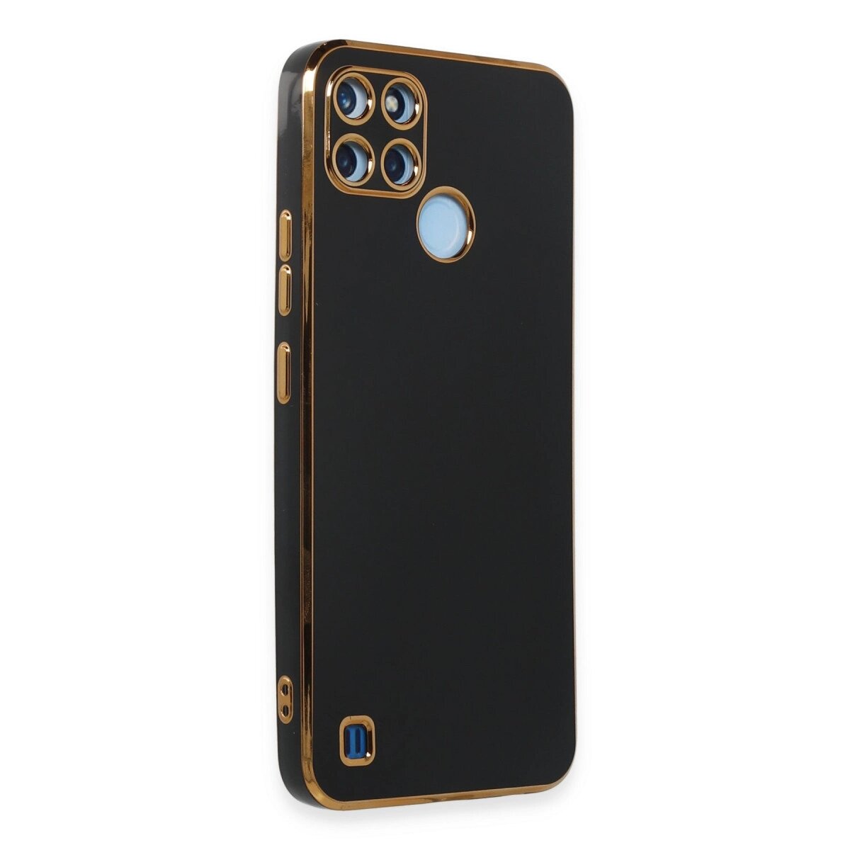 Realme C25y Kılıf Volet Silikon - Siyah Realme C25y Kılıf Volet Silikon - Siyah
