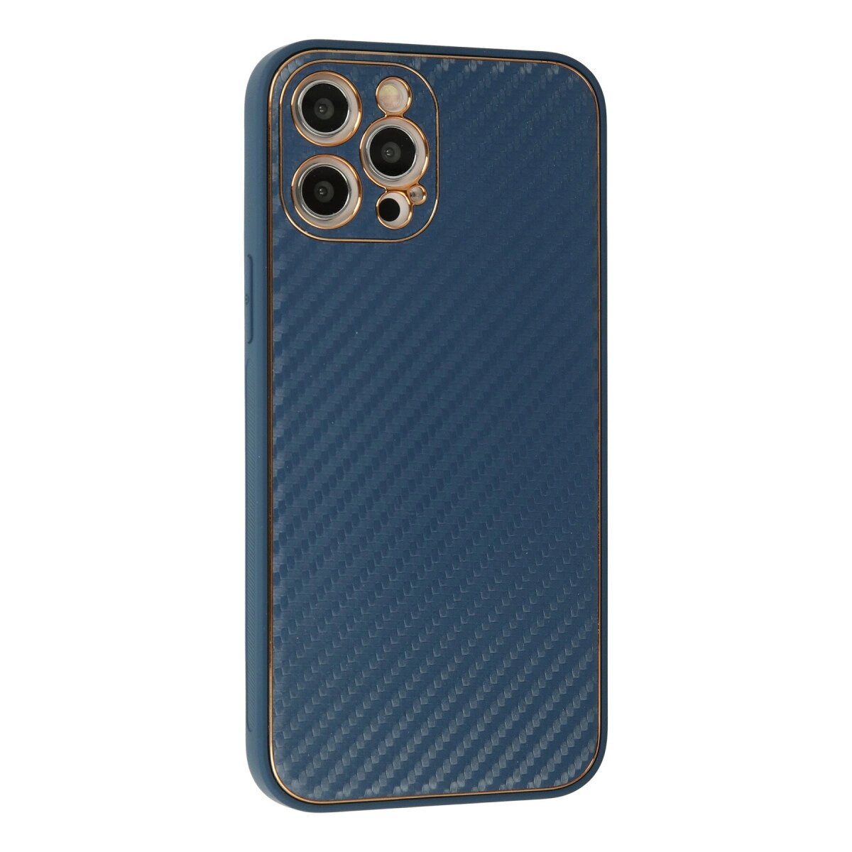 İphone 12 Pro Max Kılıf Coco Karbon Silikon - Mavi İphone 12 Pro Max Kılıf Coco Karbon Silikon - Mavi