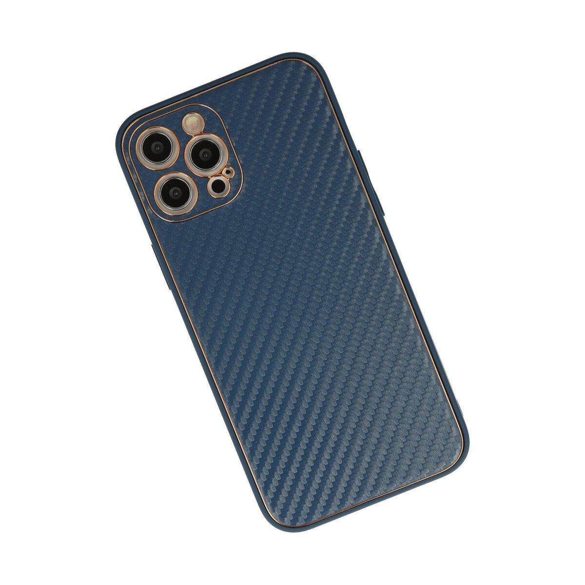 İphone 12 Pro Max Kılıf Coco Karbon Silikon - Mavi İphone 12 Pro Max Kılıf Coco Karbon Silikon - Mavi