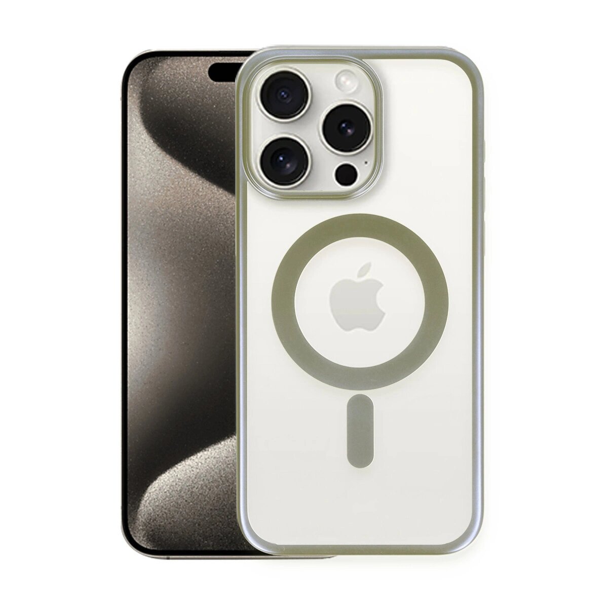İphone 15 Pro Max Kılıf Erozi Magsafe Kapak - Gri