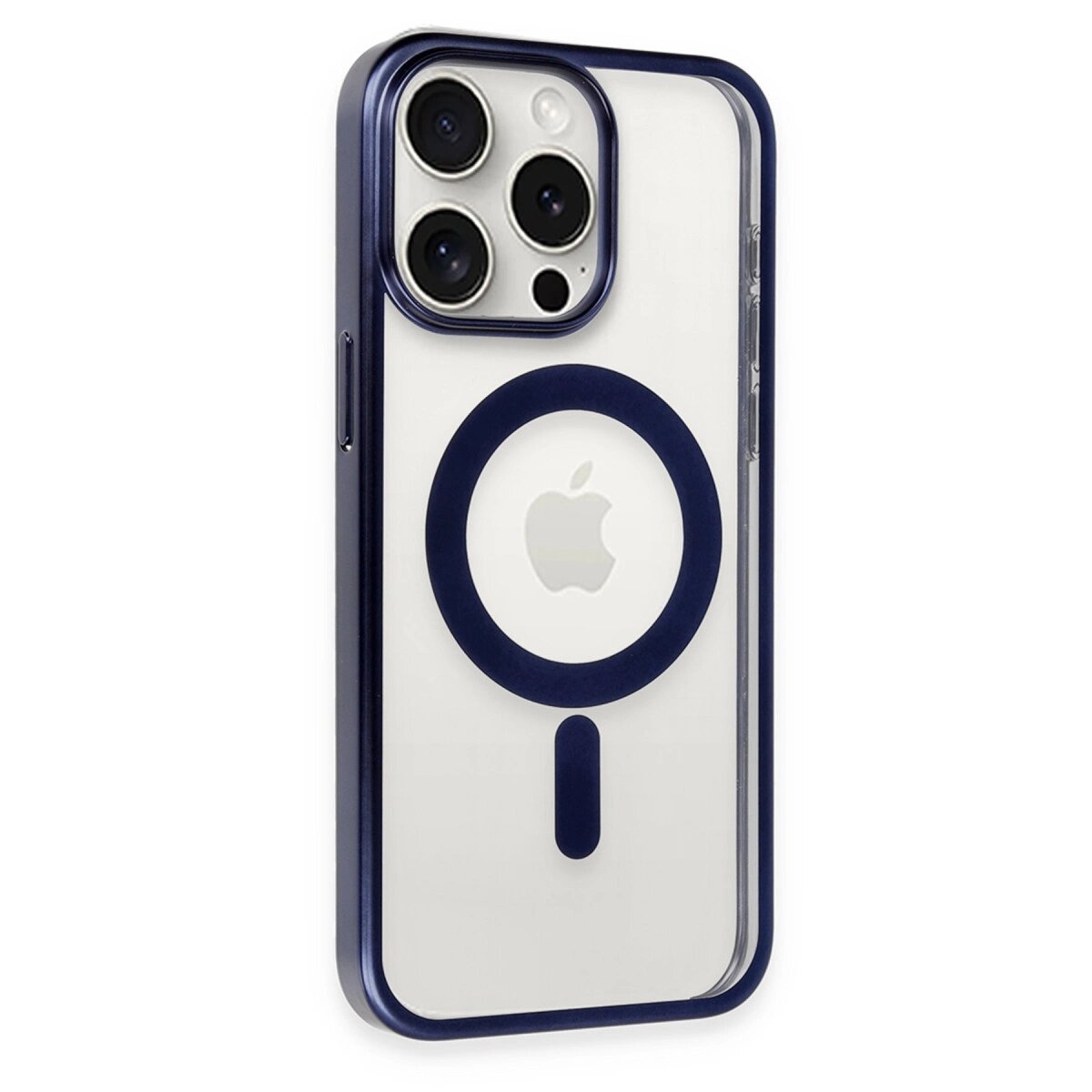 İphone 15 Pro Max Kılıf Erozi Magsafe Kapak - Lacivert