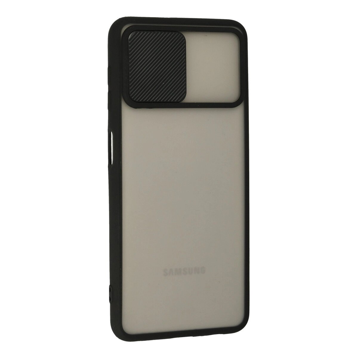 Samsung Galaxy A22 Kılıf Palm Buzlu Kamera Sürgülü Silikon - Siyah Samsung Galaxy A22 Kılıf Palm Buzlu Kamera Sürgülü Silikon - Siyah
