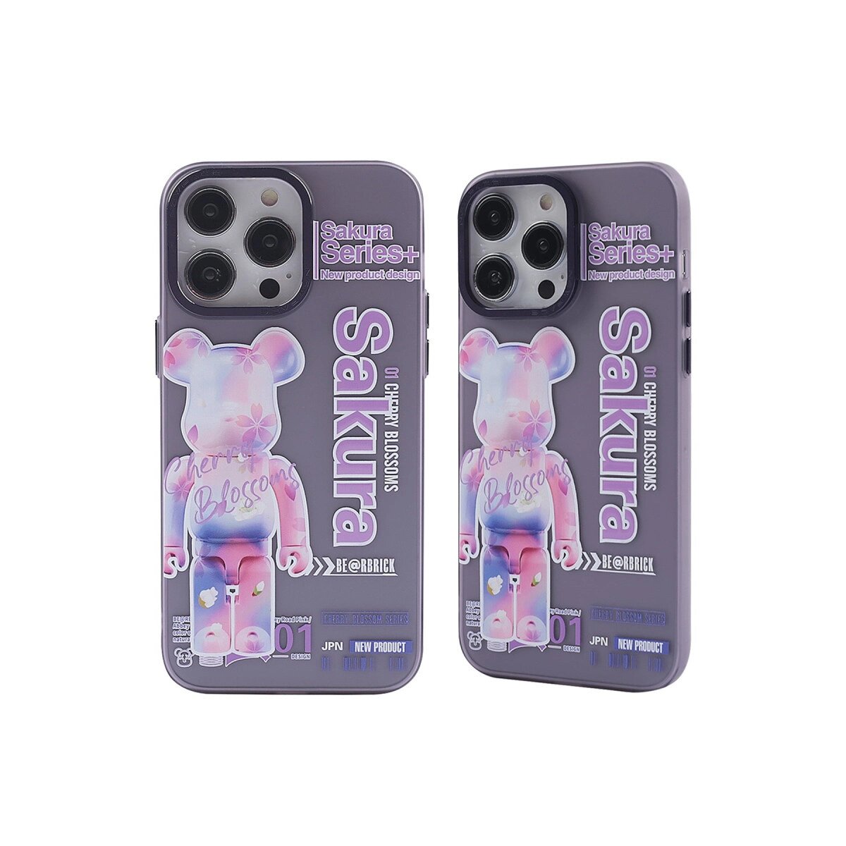 İphone 13 Pro Kılıf Prada Desenli Kapak - Prada Mor - 1