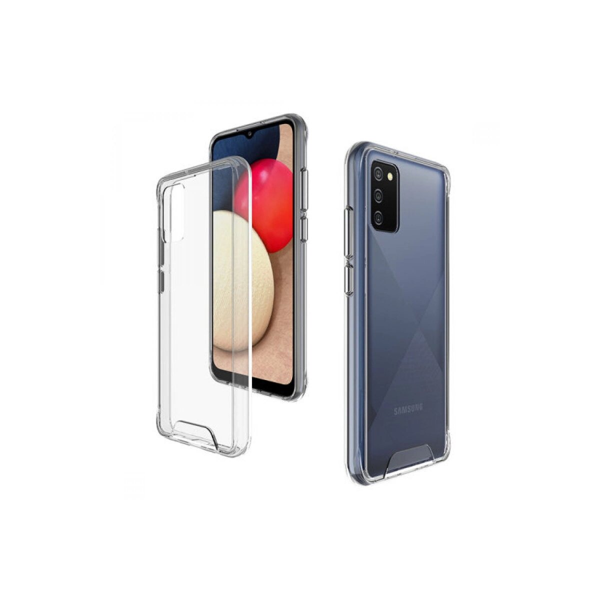 Samsung Galaxy A03s Kılıf Lüx Şeffaf Silikon Samsung Galaxy A03s Kılıf Lüx Şeffaf Silikon