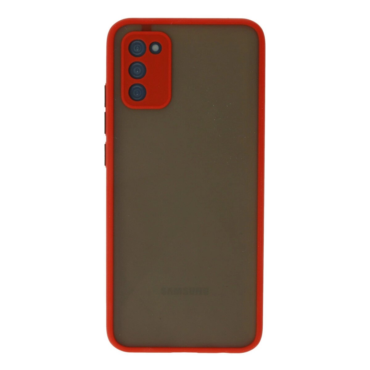 Samsung Galaxy A03s Kılıf Montreal Silikon Kapak - Kırmızı Samsung Galaxy A03s Kılıf Montreal Silikon Kapak - Kırmızı