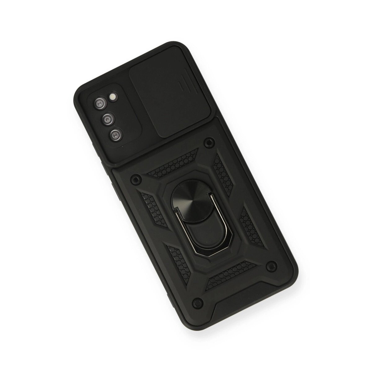 Samsung Galaxy A03s Kılıf Pars Lens Yüzüklü Silikon - Siyah Samsung Galaxy A03s Kılıf Pars Lens Yüzüklü Silikon - Siyah