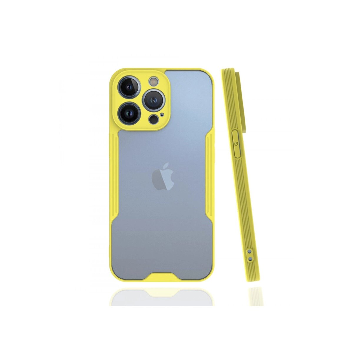İphone 13 Pro Kılıf Platin Silikon - Sarı İphone 13 Pro Kılıf Platin Silikon - Sarı