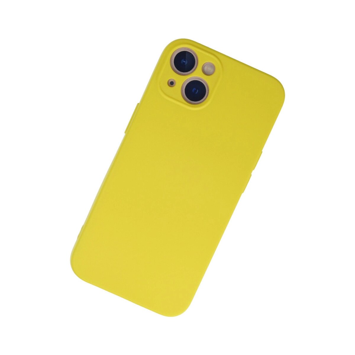 İphone 13 Mini Kılıf Nano İçi Kadife Silikon - Sarı İphone 13 Mini Kılıf Nano İçi Kadife Silikon - Sarı
