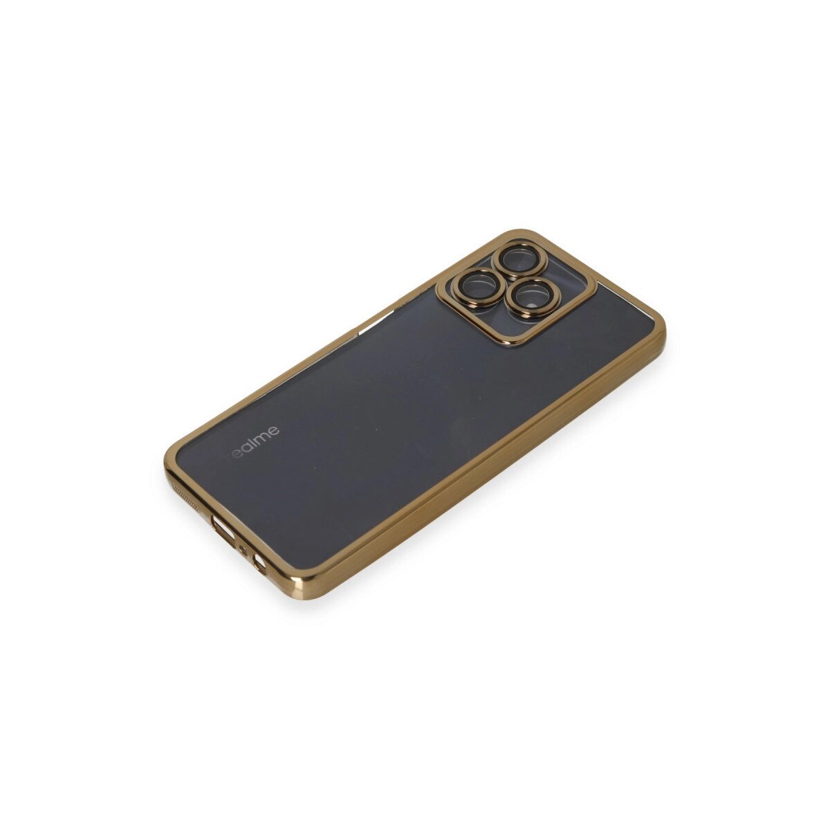 Realme C53 Kılıf Razer Lensli Silikon - Gold Realme C53 Kılıf Razer Lensli Silikon - Gold