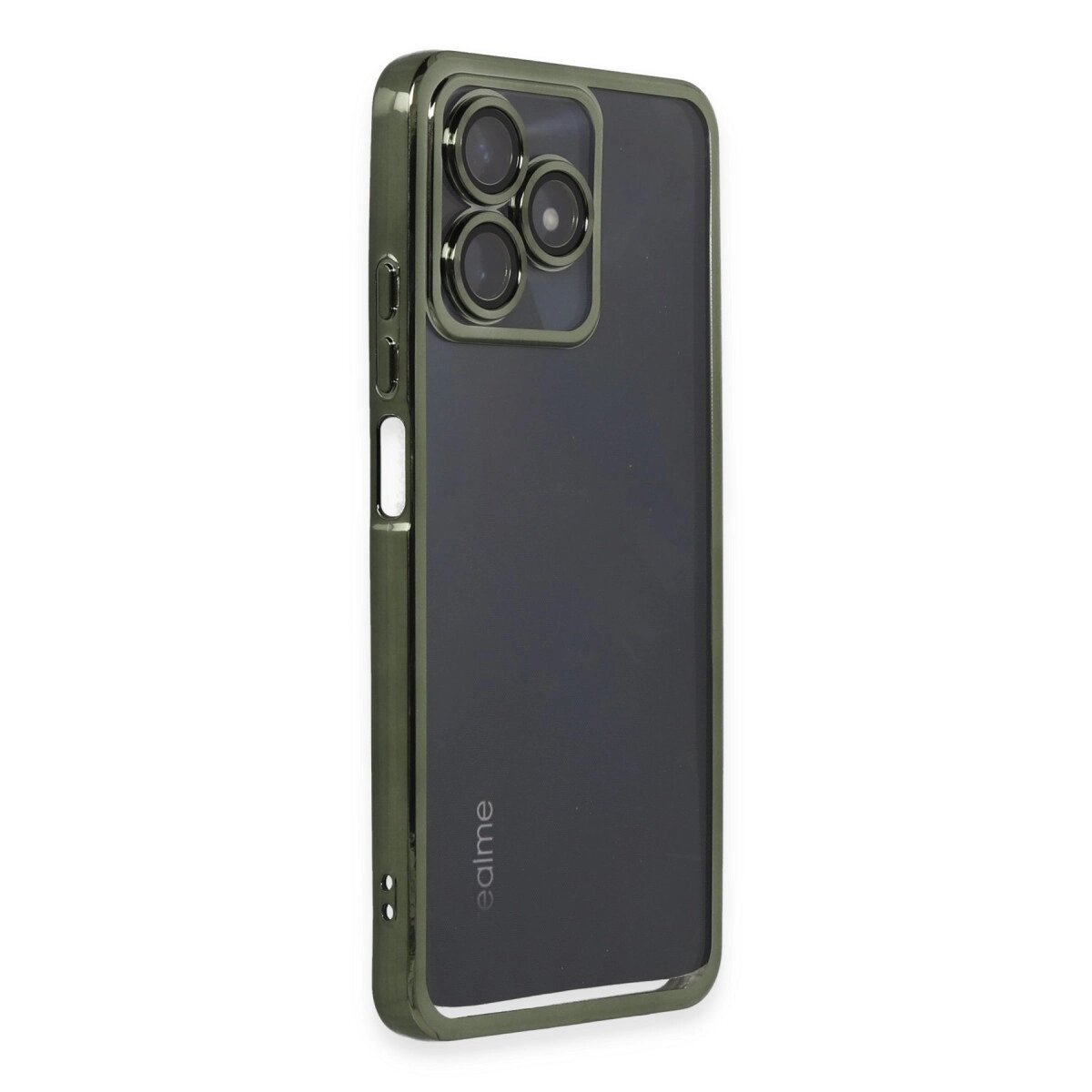 Realme C53 Kılıf Razer Lensli Silikon - Yeşil Realme C53 Kılıf Razer Lensli Silikon - Yeşil