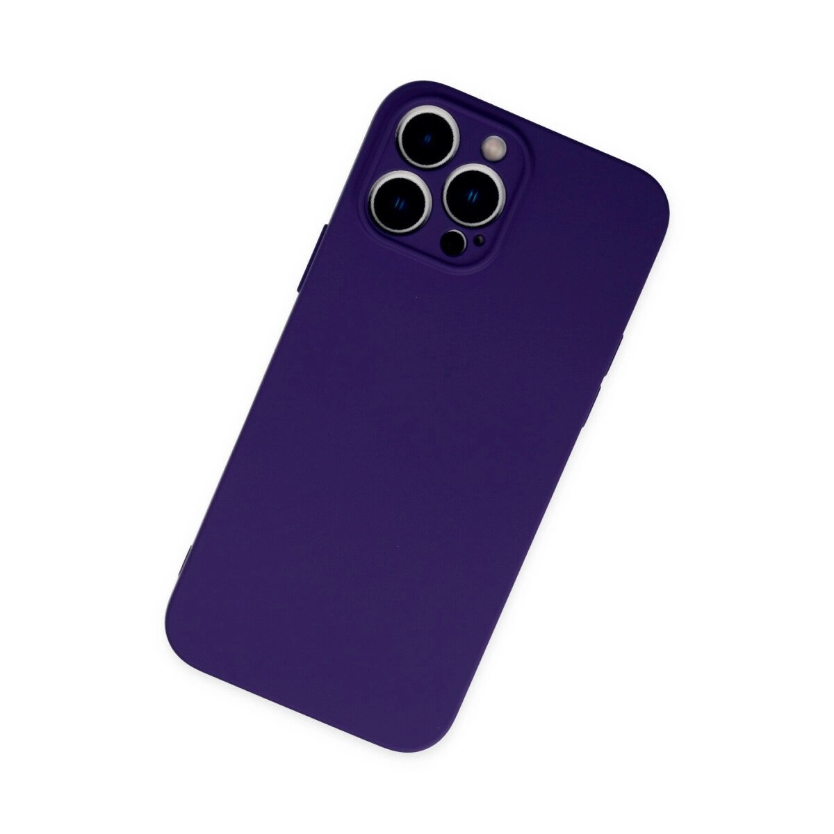 İphone 13 Pro Kılıf Nano İçi Kadife Silikon - Mor İphone 13 Pro Kılıf Nano İçi Kadife Silikon - Mor