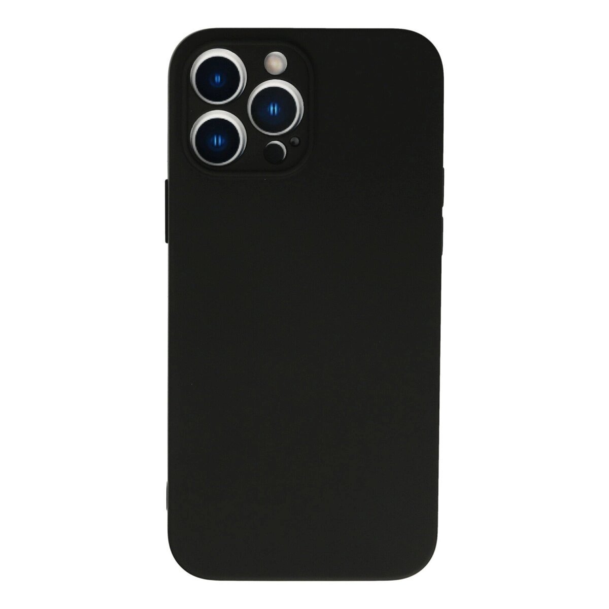İphone 13 Pro Max Kılıf Nano İçi Kadife Silikon - Siyah