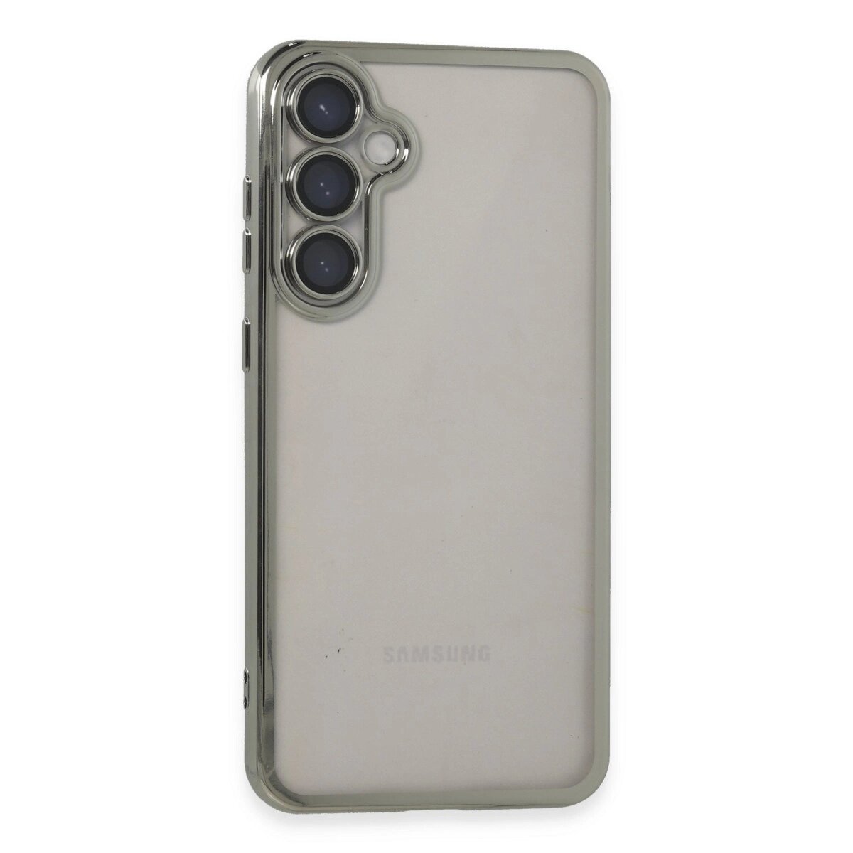 Samsung Galaxy S23 Fe Kılıf Razer Lensli Silikon - Gümüş Samsung Galaxy S23 Fe Kılıf Razer Lensli Silikon - Gümüş