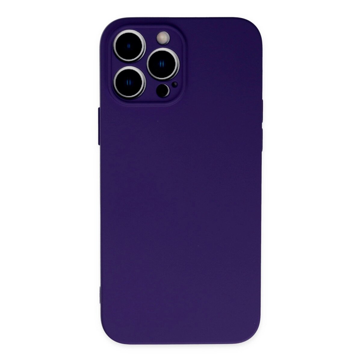 İphone 13 Pro Max Kılıf Nano İçi Kadife Silikon - Mor İphone 13 Pro Max Kılıf Nano İçi Kadife Silikon - Mor