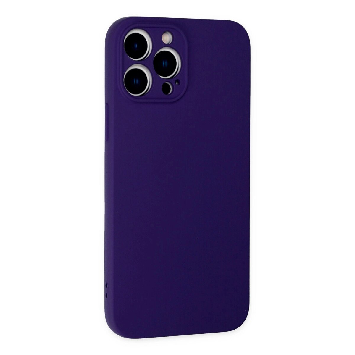 İphone 13 Pro Max Kılıf Nano İçi Kadife Silikon - Mor İphone 13 Pro Max Kılıf Nano İçi Kadife Silikon - Mor