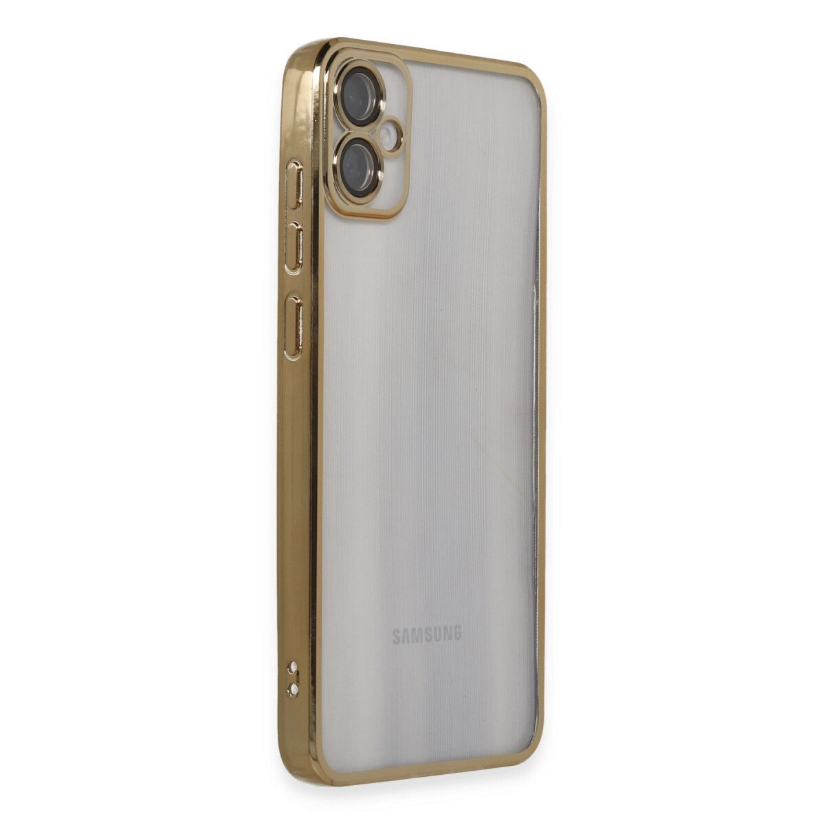 Samsung Galaxy A05 Kılıf Razer Lensli Silikon - Gold Samsung Galaxy A05 Kılıf Razer Lensli Silikon - Gold