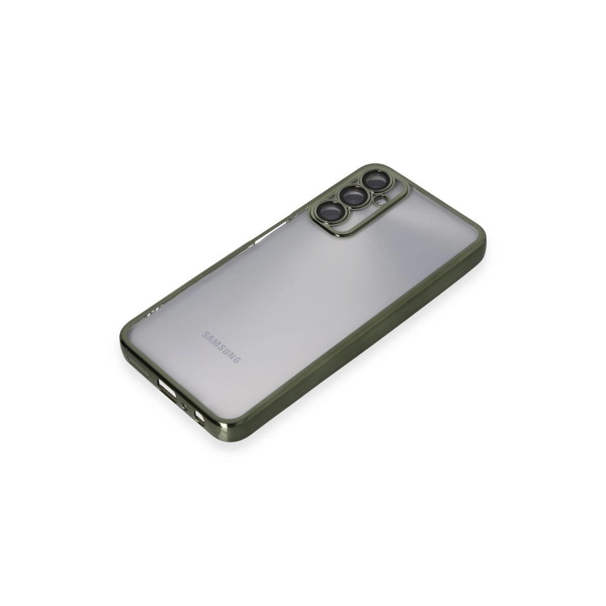 Samsung Galaxy A05s Kılıf Razer Lensli Silikon - Yeşil Samsung Galaxy A05s Kılıf Razer Lensli Silikon - Yeşil
