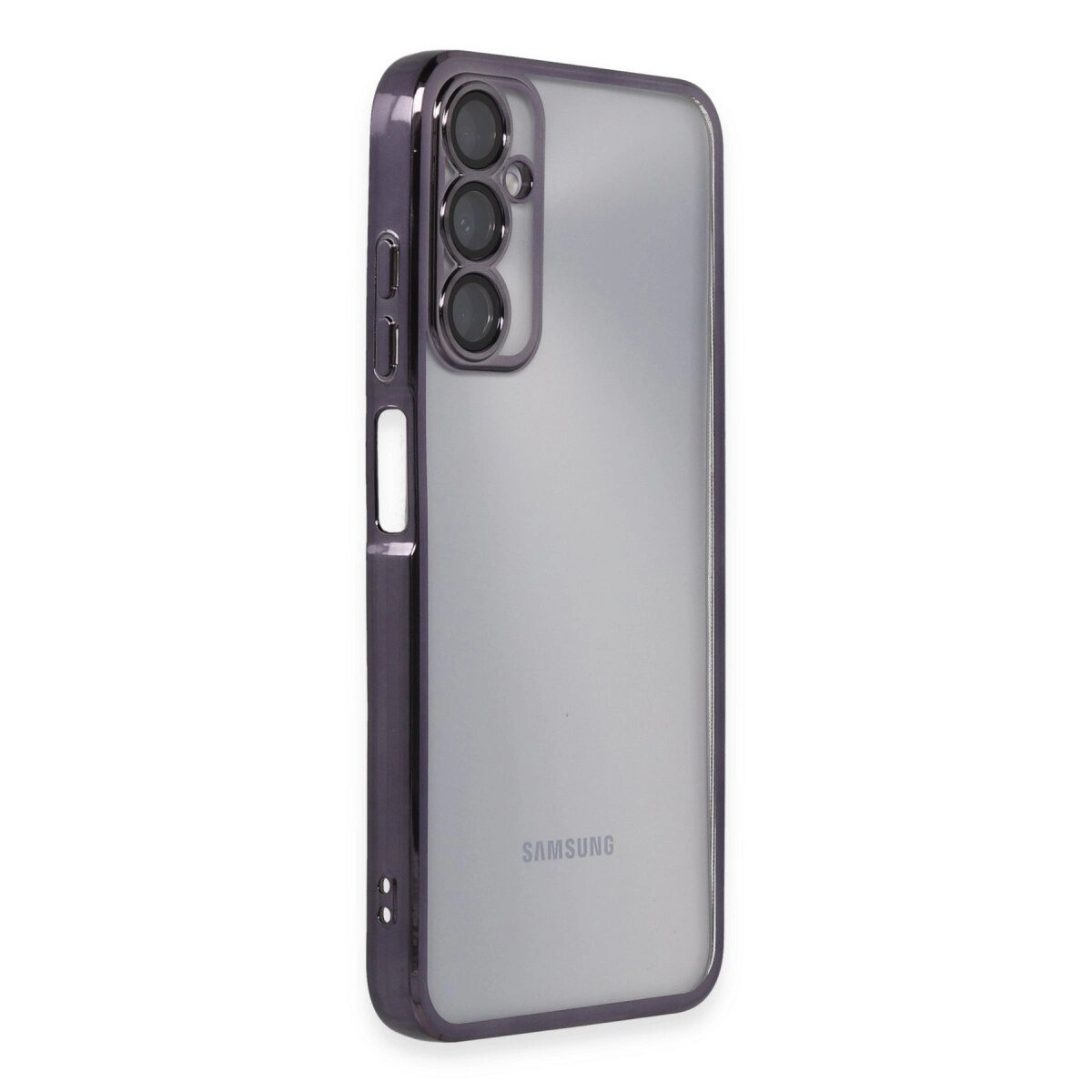 Samsung Galaxy A05s Kılıf Razer Lensli Silikon - Mor Samsung Galaxy A05s Kılıf Razer Lensli Silikon - Mor