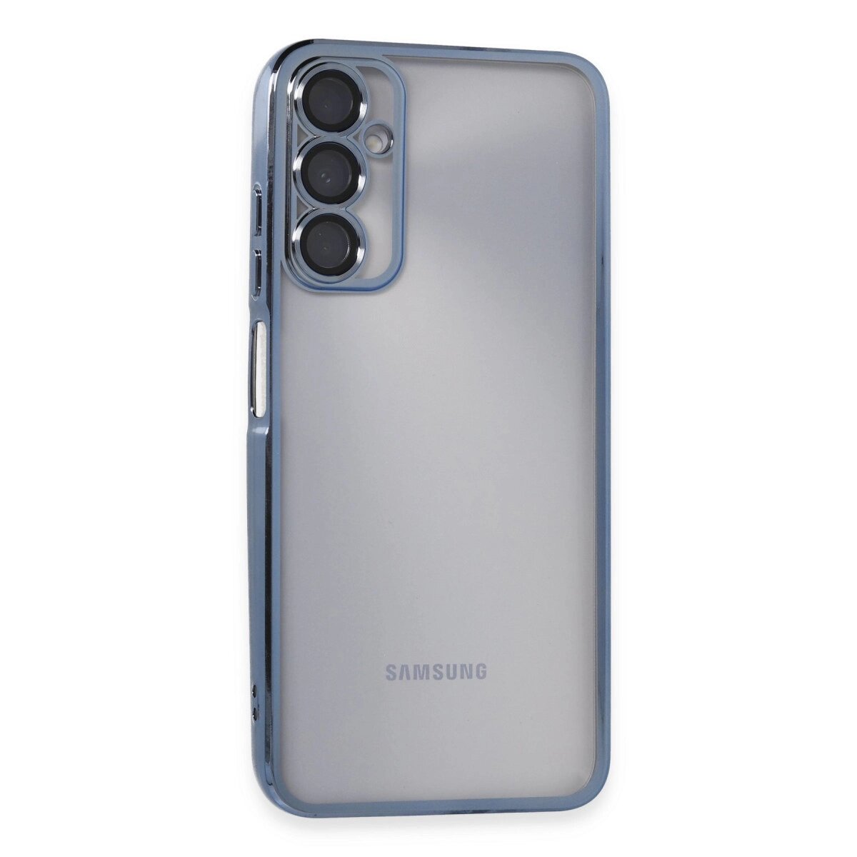 Samsung Galaxy A05s Kılıf Razer Lensli Silikon - Açık Mavi Samsung Galaxy A05s Kılıf Razer Lensli Silikon - Açık Mavi