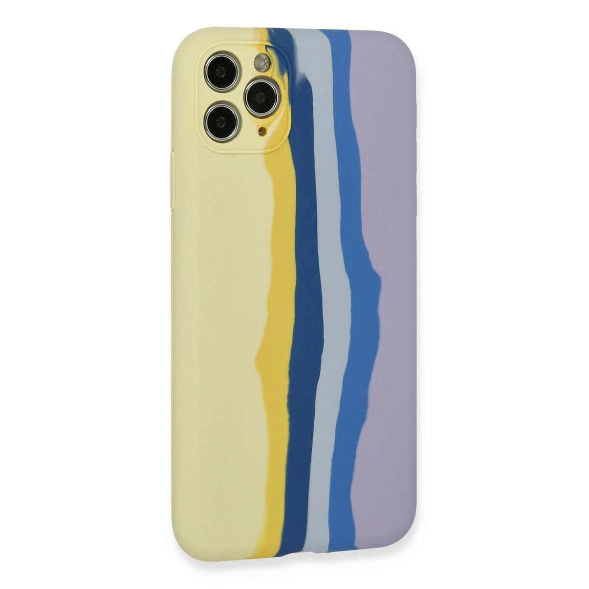 İphone 11 Pro Kılıf Ebruli Lansman Silikon - Sarı-lila İphone 11 Pro Kılıf Ebruli Lansman Silikon - Sarı-lila