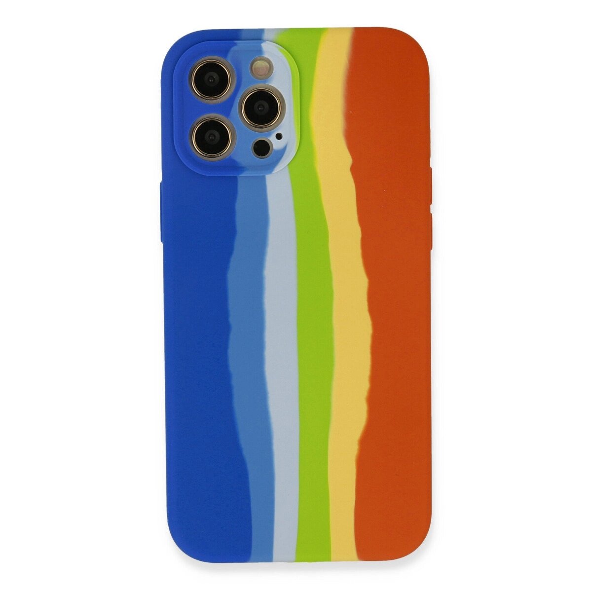 İphone 12 Pro Kılıf Ebruli Lansman Silikon - Mavi-turuncu İphone 12 Pro Kılıf Ebruli Lansman Silikon - Mavi-turuncu