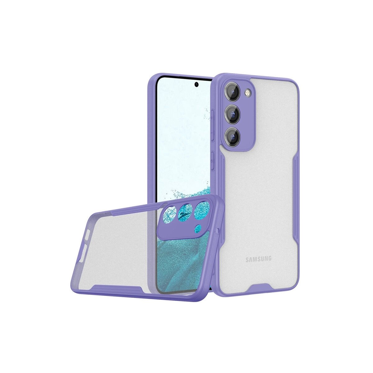 Samsung Galaxy S23 Plus Kılıf Platin Silikon - Lila Samsung Galaxy S23 Plus Kılıf Platin Silikon - Lila
