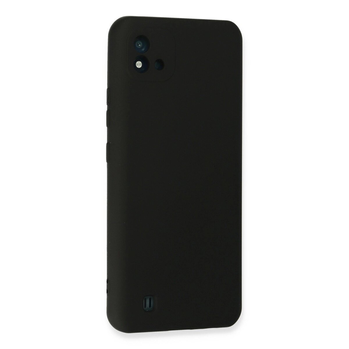 Realme C11 2021 Kılıf Nano İçi Kadife Silikon - Siyah