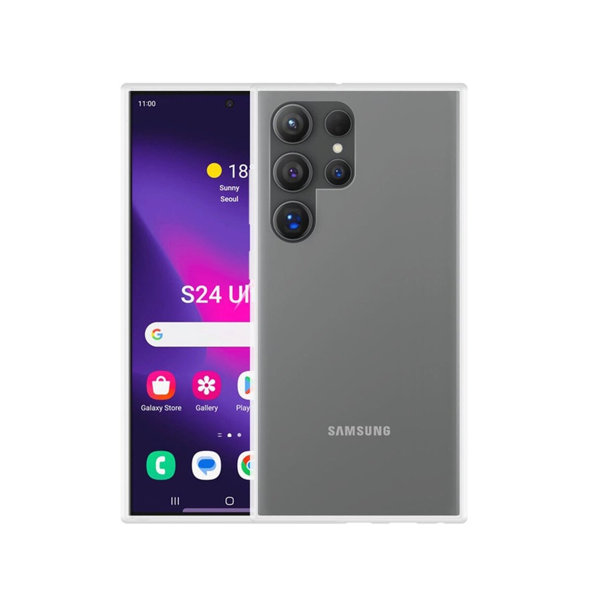 Samsung Galaxy S24 Ultra Kılıf Lüx Şeffaf Silikon Samsung Galaxy S24 Ultra Kılıf Lüx Şeffaf Silikon