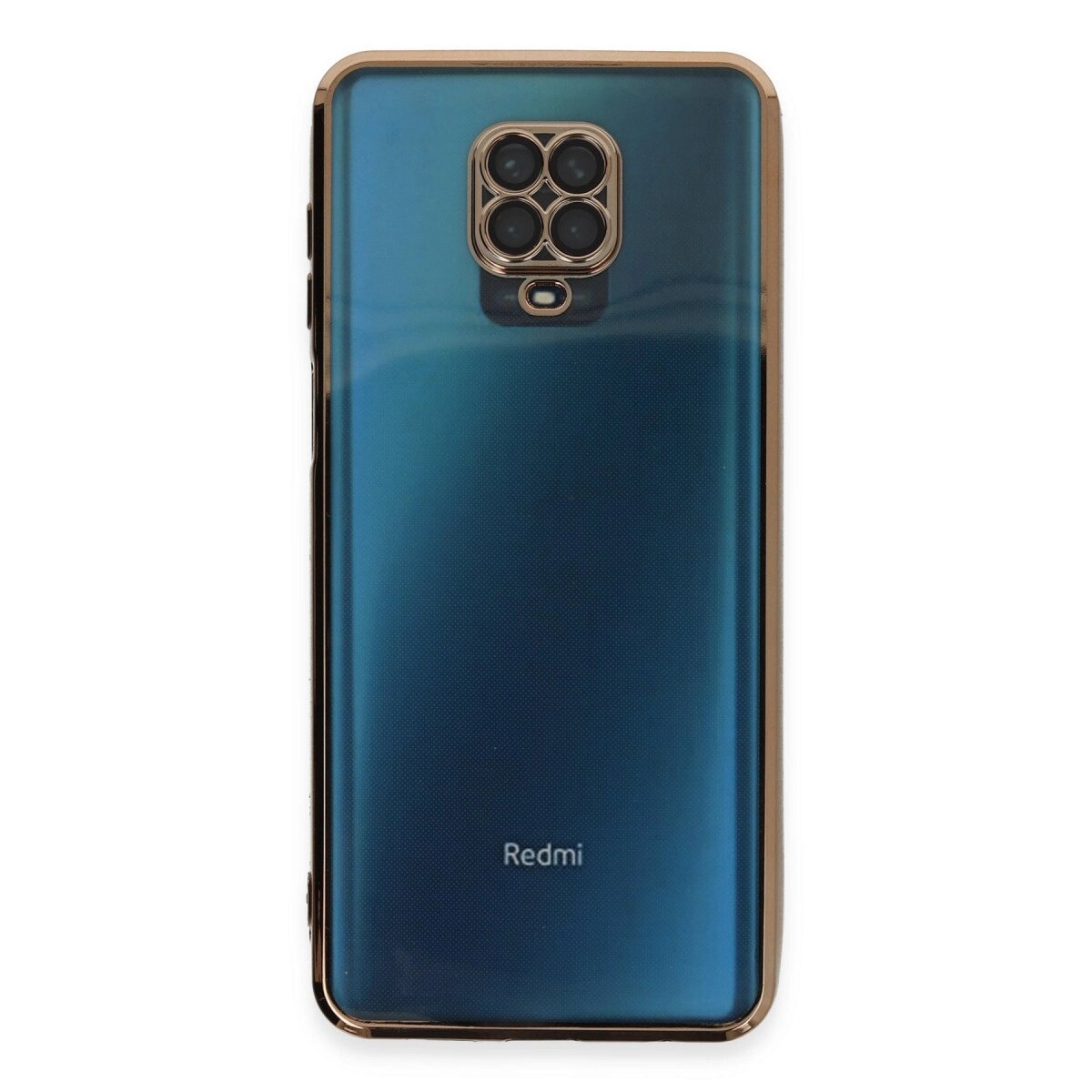 Xiaomi Redmi Note 9 Pro Kılıf Razer Lensli Silikon - Gold Xiaomi Redmi Note 9 Pro Kılıf Razer Lensli Silikon - Gold