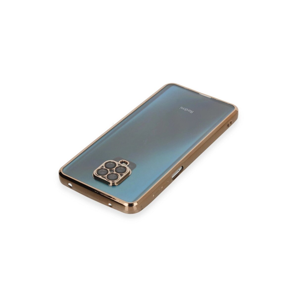 Xiaomi Redmi Note 9 Pro Kılıf Razer Lensli Silikon - Gold Xiaomi Redmi Note 9 Pro Kılıf Razer Lensli Silikon - Gold