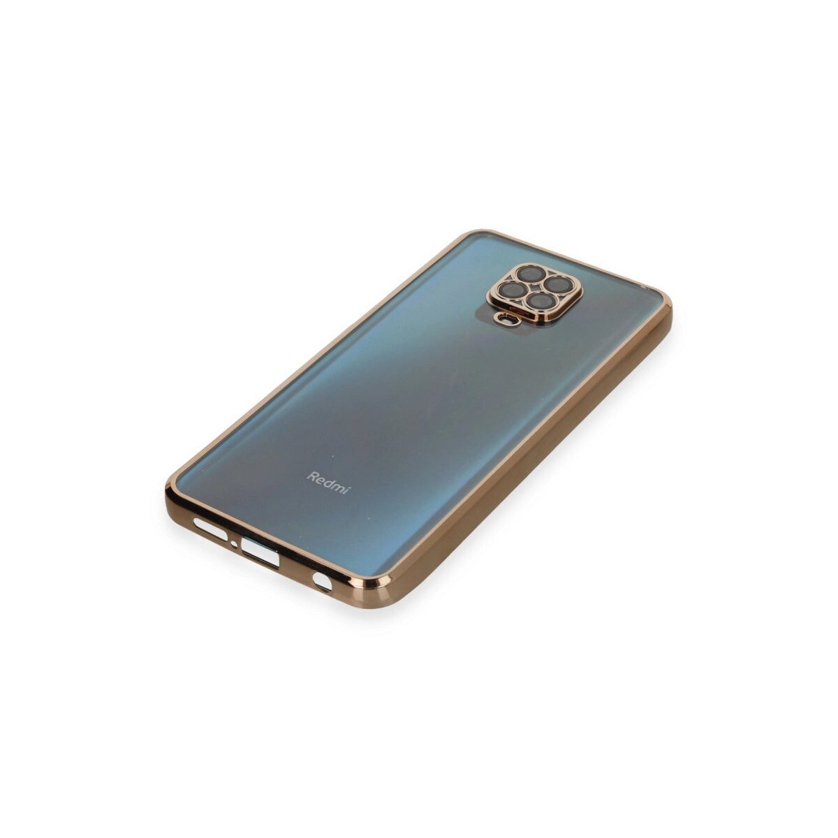 Xiaomi Redmi Note 9 Pro Kılıf Razer Lensli Silikon - Gold Xiaomi Redmi Note 9 Pro Kılıf Razer Lensli Silikon - Gold
