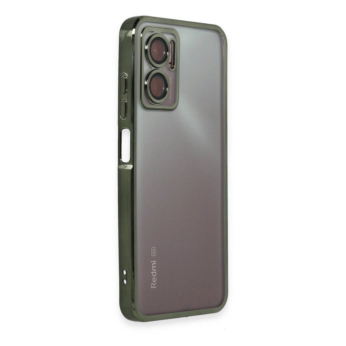 Xiaomi Redmi 10 5g Kılıf Razer Lensli Silikon - Yeşil Xiaomi Redmi 10 5g Kılıf Razer Lensli Silikon - Yeşil