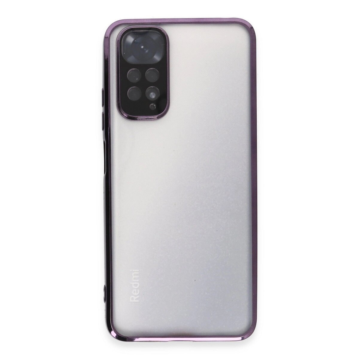 Xiaomi Redmi Note 11 Kılıf Razer Lensli Silikon - Mor Xiaomi Redmi Note 11 Kılıf Razer Lensli Silikon - Mor