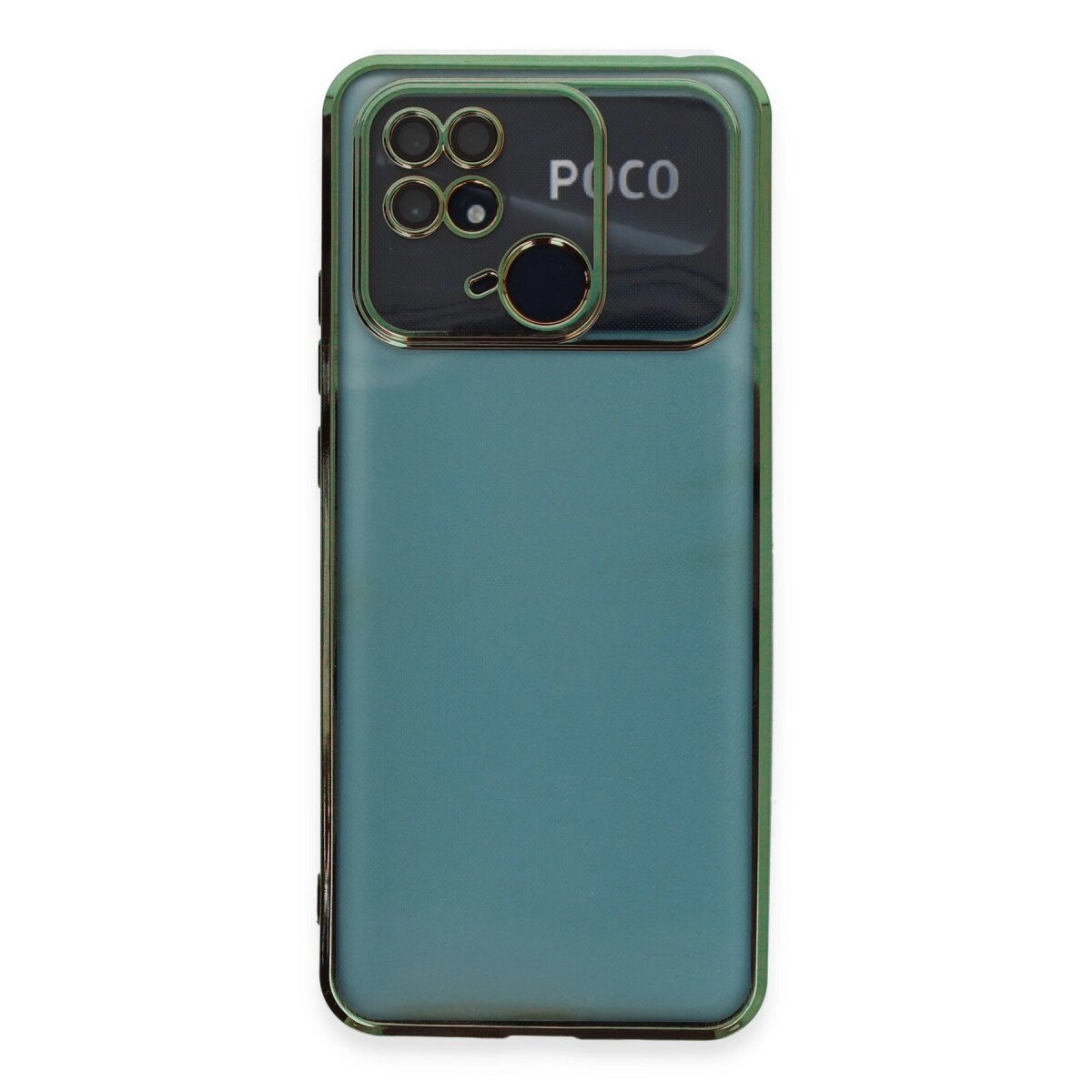 Xiaomi Redmi 10c Kılıf Razer Lensli Silikon - Yeşil Xiaomi Redmi 10c Kılıf Razer Lensli Silikon - Yeşil