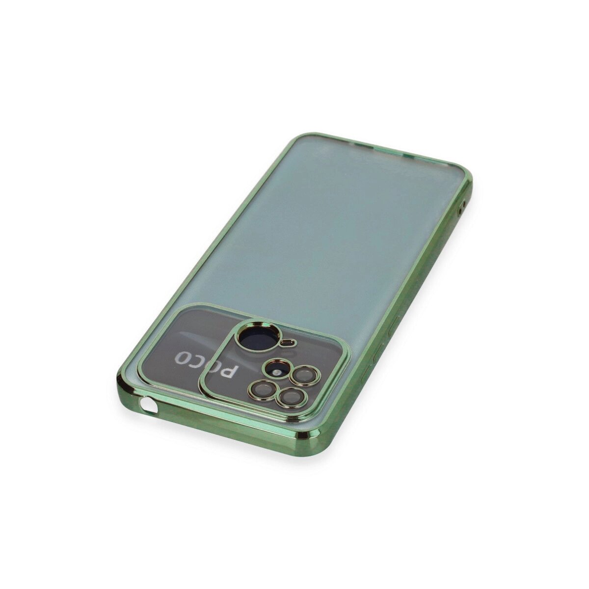 Xiaomi Redmi 10c Kılıf Razer Lensli Silikon - Yeşil Xiaomi Redmi 10c Kılıf Razer Lensli Silikon - Yeşil