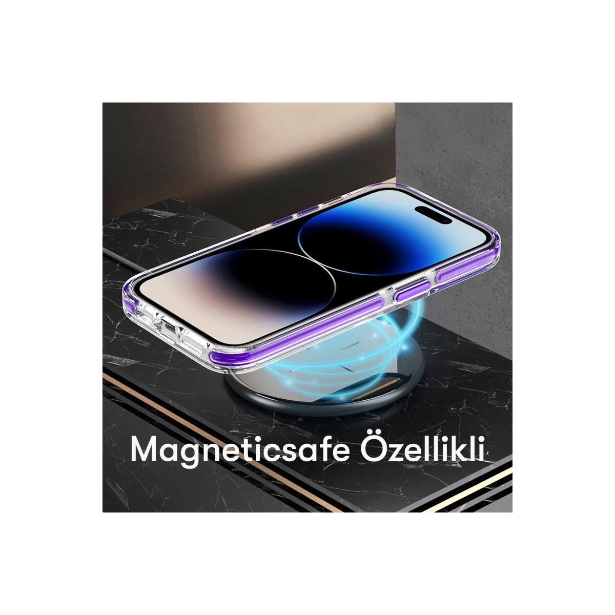 Joko İphone 15 Pro Max Bella Magsafe Kapak - Derin Mor