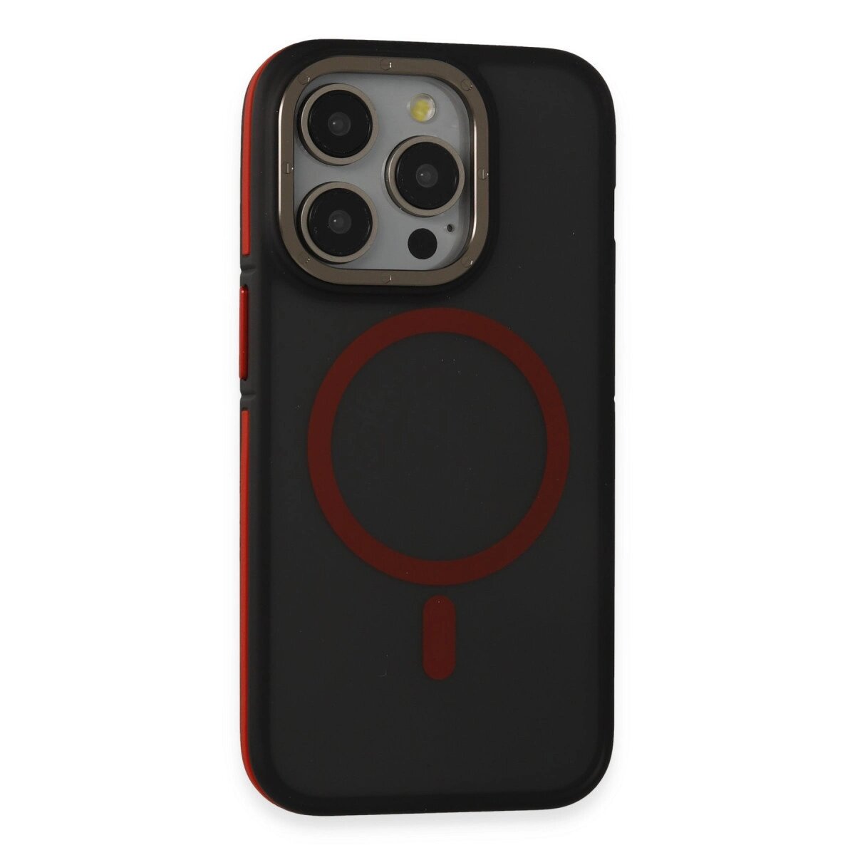 Joko İphone 15 Pro Rocky Magsafe Kapak - Siyah-kırmızı Joko İphone 15 Pro Rocky Magsafe Kapak - Siyah-kırmızı