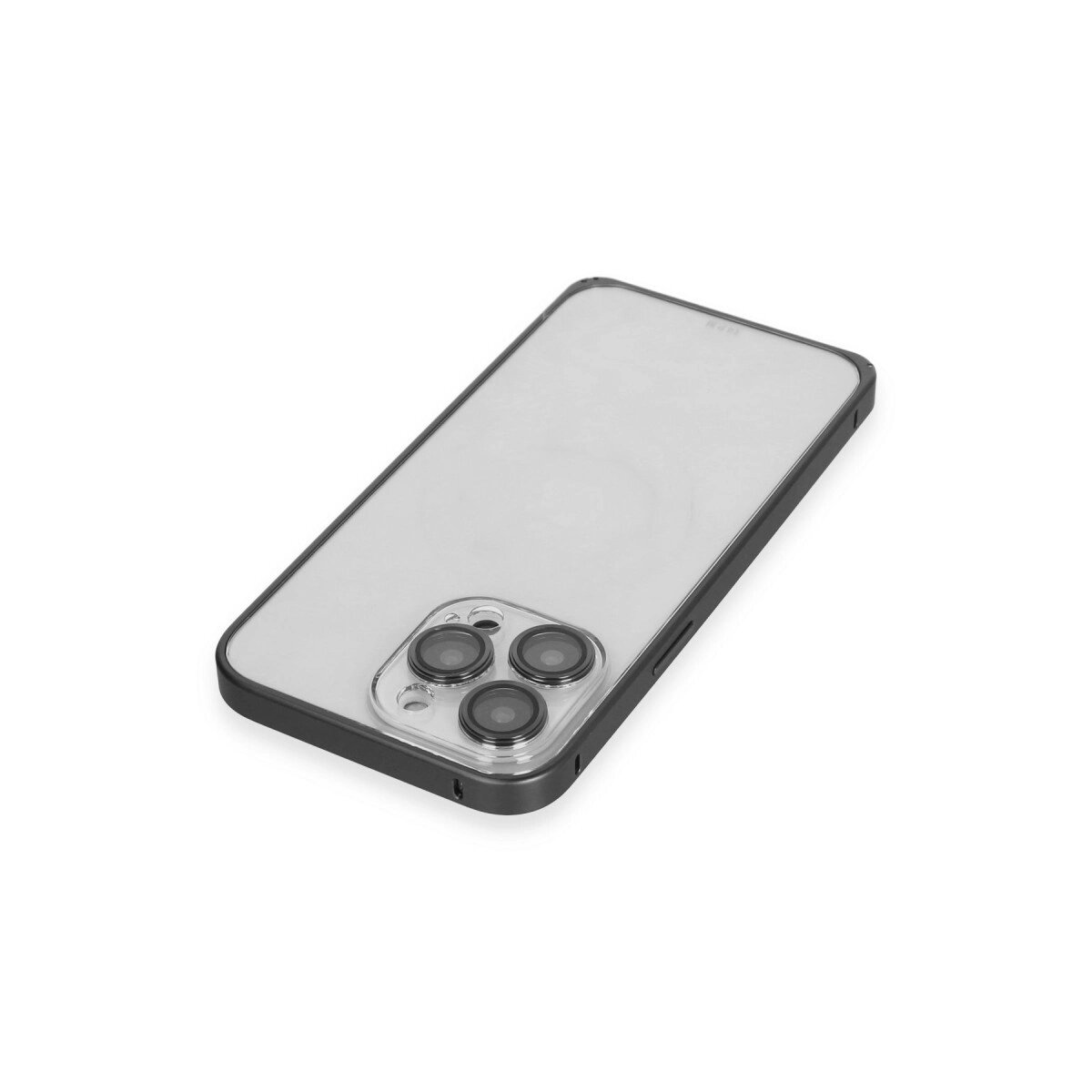 Joko İphone 15 Pro Max Metal Bumper Mat Kapak - Siyah Joko İphone 15 Pro Max Metal Bumper Mat Kapak - Siyah