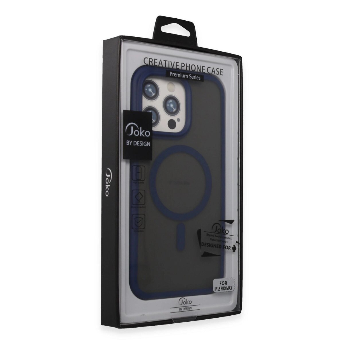 Joko İphone 15 Pro Toras Airbag Magsafe Kapak - Lacivert Joko İphone 15 Pro Toras Airbag Magsafe Kapak - Lacivert