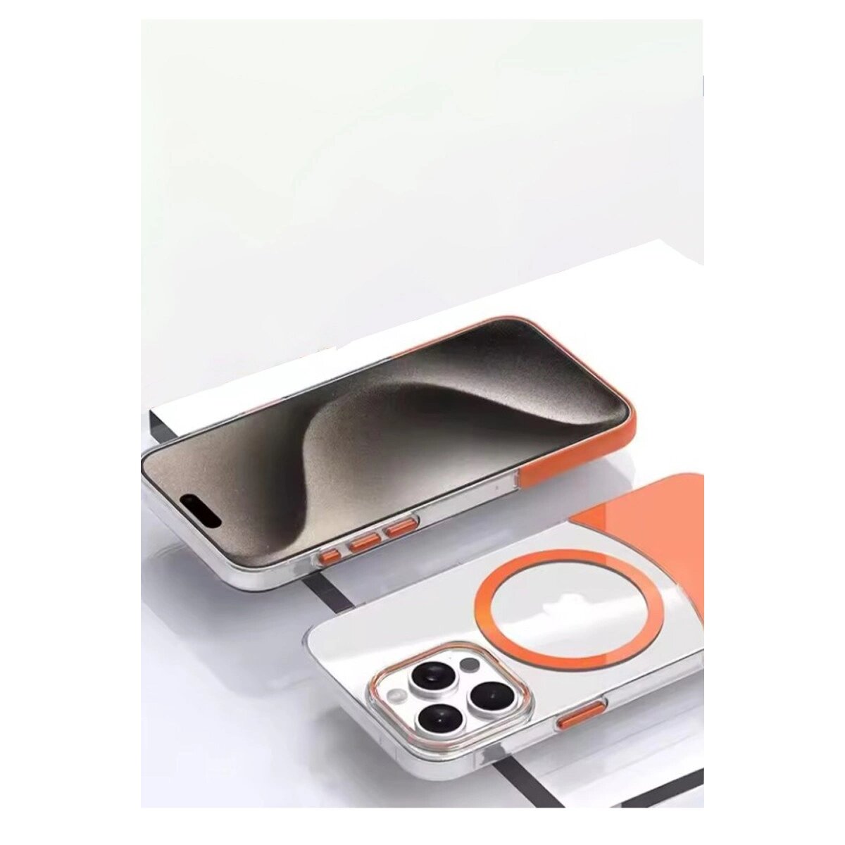 Joko İphone 15 Pro Pc Suit Magsafe Kapak - Turuncu Joko İphone 15 Pro Pc Suit Magsafe Kapak - Turuncu