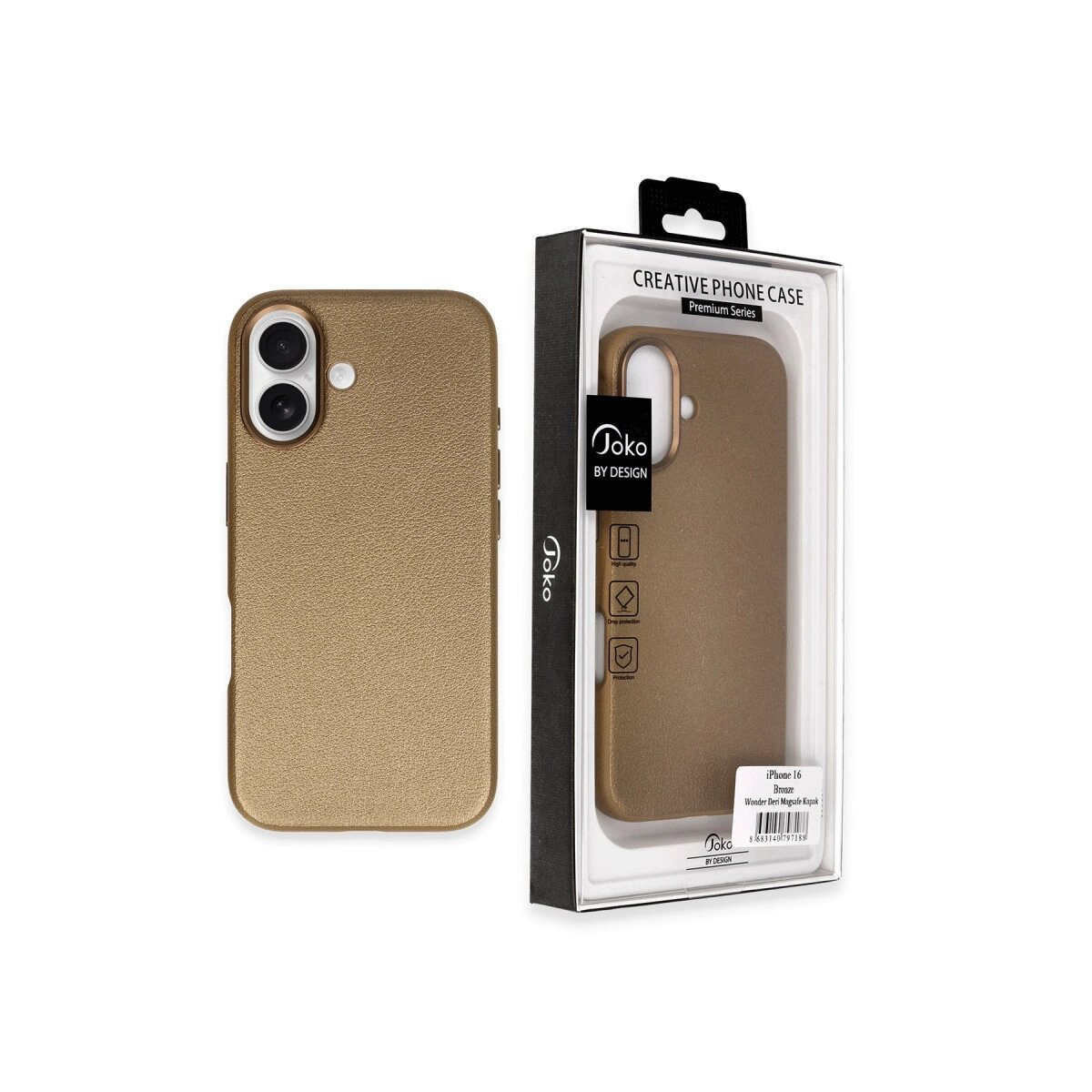 Joko İphone 16 Wonder Deri Magsafe Kapak - Bronz Joko İphone 16 Wonder Deri Magsafe Kapak - Bronz