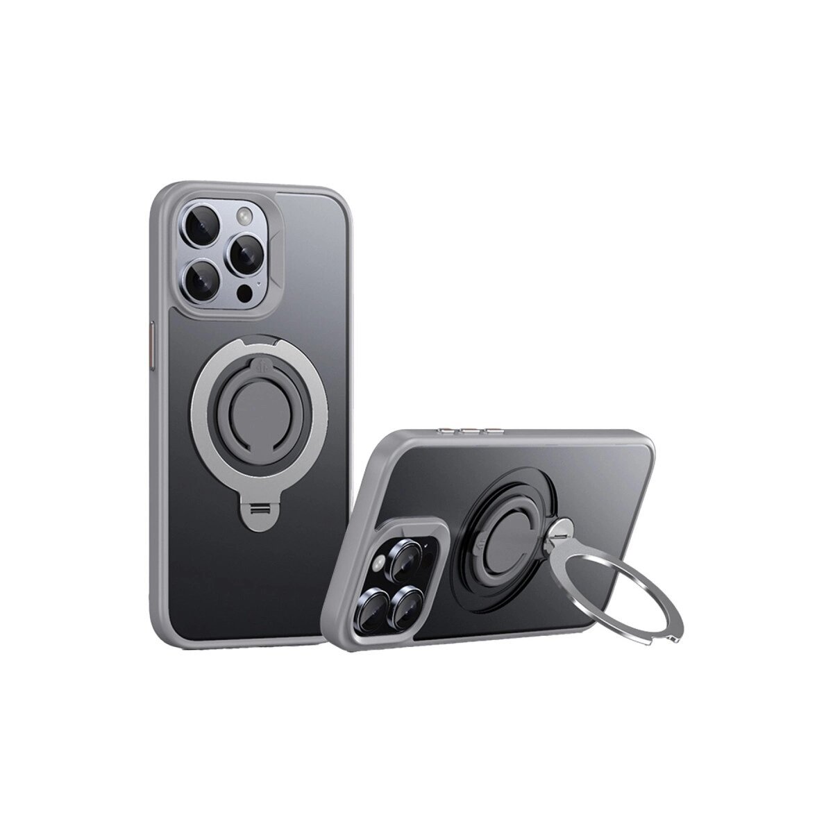 Joko İphone 15 Pro Avatar 360 Dönen Magsafe Kapak - Titan Gri