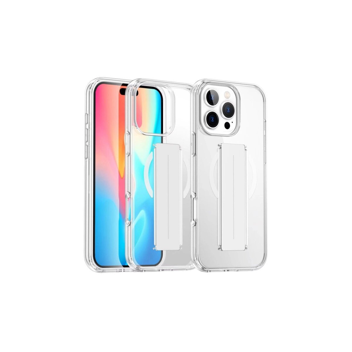 Joko İphone 16 Pro Kılıf Alfa Magsafe Standlı Kapak - Şeffaf Joko İphone 16 Pro Kılıf Alfa Magsafe Standlı Kapak - Şeffaf