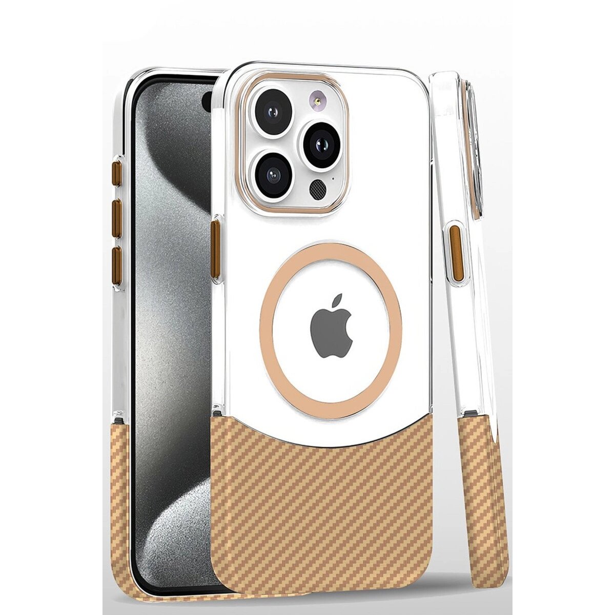 Joko İphone 16 Pro Carbon Puzzle Magsafe Kapak - Desert Joko İphone 16 Pro Carbon Puzzle Magsafe Kapak - Desert