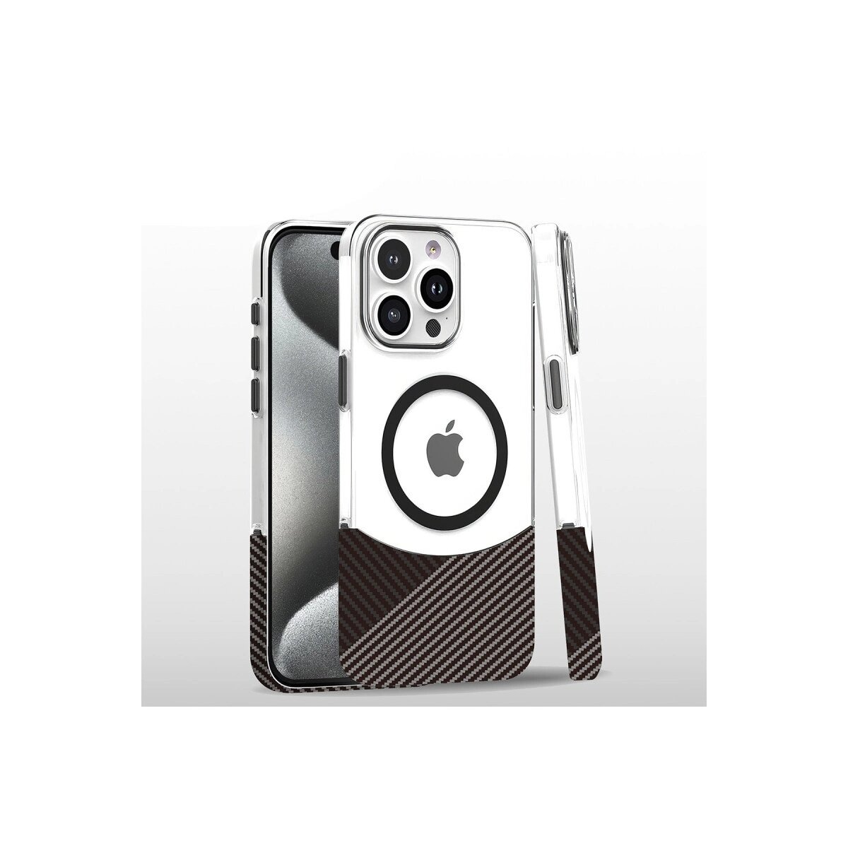 Joko İphone 16 Pro Carbon Puzzle Magsafe Kapak - Gri