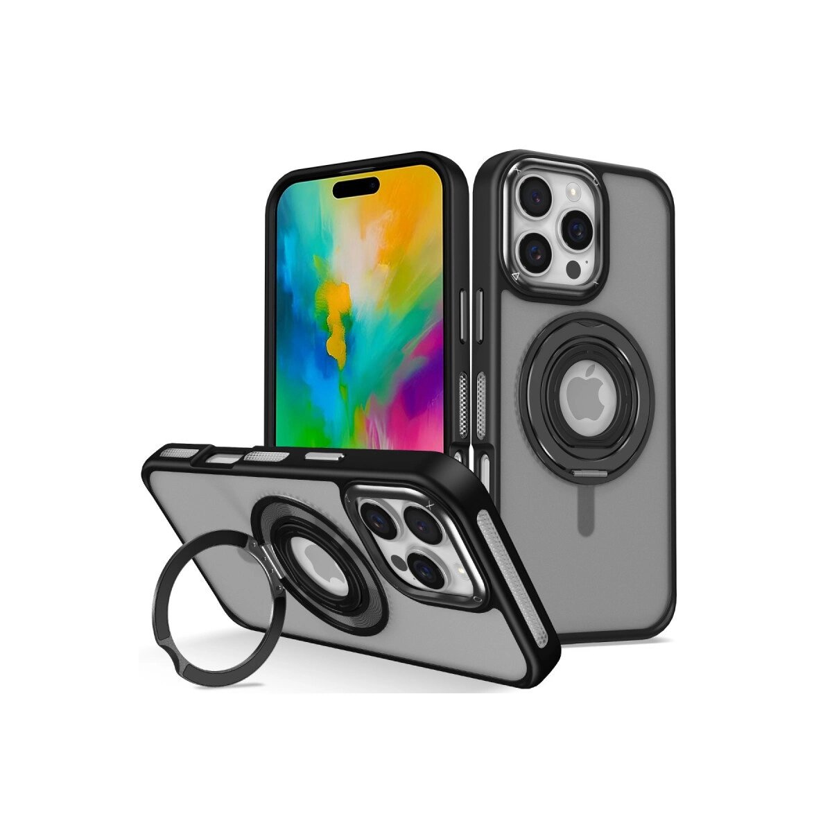 Joko İphone 16 Pro Banza Magsafe Standlı Kapak - Siyah Joko İphone 16 Pro Banza Magsafe Standlı Kapak - Siyah