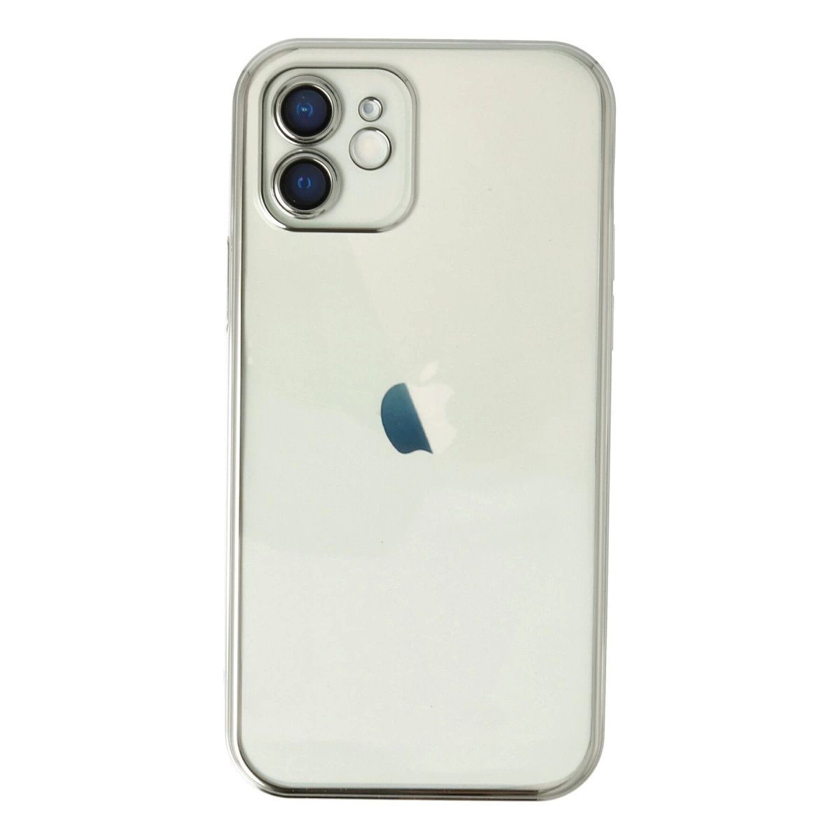 İphone 12 Kılıf Razer Lensli Silikon - Gümüş