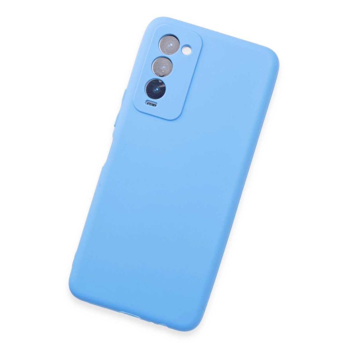 Tecno Camon 18 Kılıf First Silikon - Mavi Tecno Camon 18 Kılıf First Silikon - Mavi