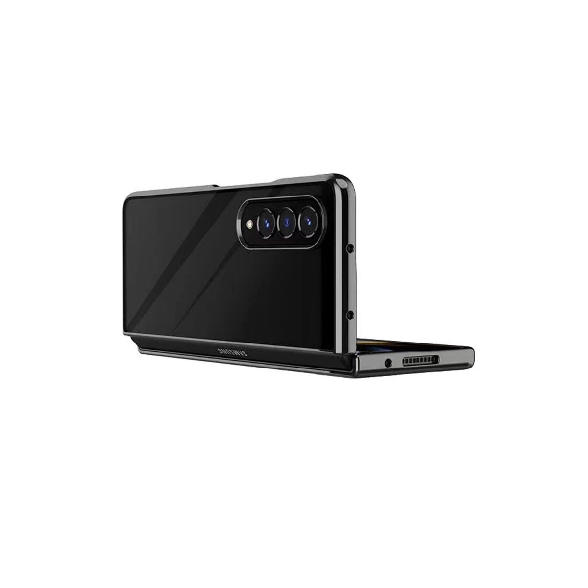 Samsung Galaxy Z Fold 4 Kılıf Fold Element Kapak - Siyah Samsung Galaxy Z Fold 4 Kılıf Fold Element Kapak - Siyah